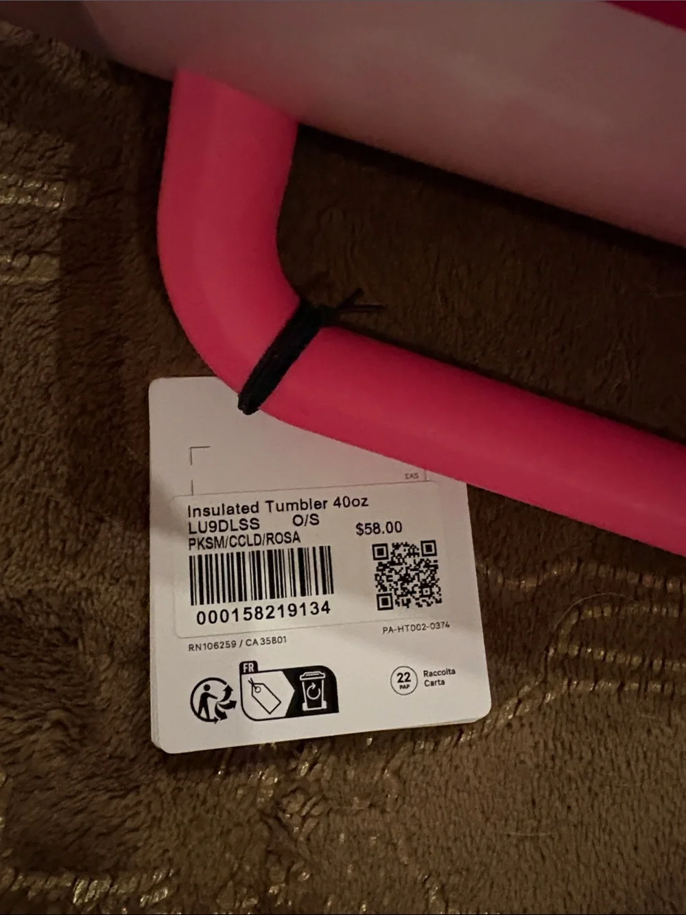 Lululemon tie-dye brand new with tags water bottle